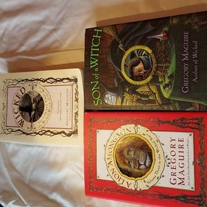 Wicked in paperback edition. Lion Amoug Men and Son of a Witch both hardcover.